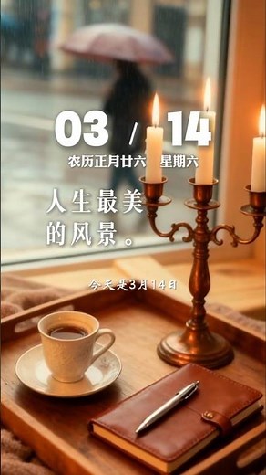 2026.03.14｜星期六｜农历正月廿六｜早安