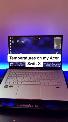 Acer Swift X Gaming Laptop Temperature Analysis