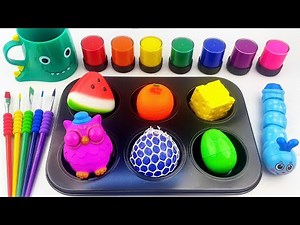 Satisfying DIY Slime Mixing | Real Blue Slime with Paint & Sprunki Candy | Funny ASMR by Reamon