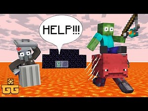 FLOOR IS LAVA Challenge 5 - Minecraft Animation