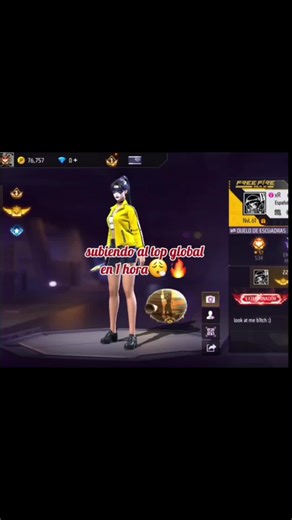 subiendo al top global en 1 hora 😮‍💨 🔥 #topglobal #ffmax #insanos