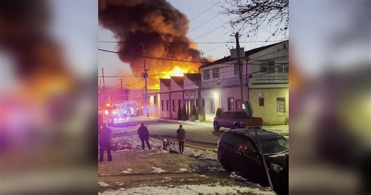 Hazmat concerns after huge fire in Roselle Park, New Jersey