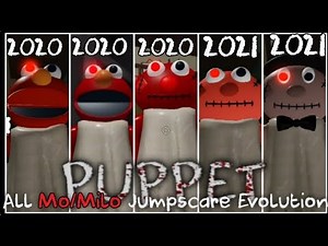 Roblox Puppet 2020/2021: Evolution of all versions of Mo/Milo + His Jumpscares