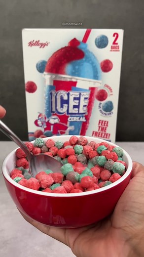 Kellogg’s ICEE Cereal Review: Cherry & Blue Raspberry Flavors