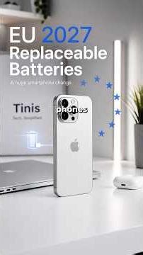 The EU’s New Phone Battery Law Explained #smartphone #technology #shorts