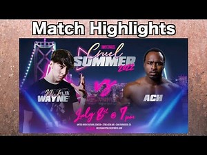 Nick Wayne vs ACH at West Coast Pro Wrestling - Match Highlights