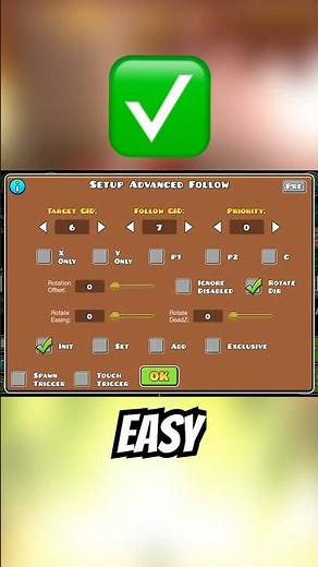 How to use the NEW 2.2 Advanced Follow Trigger! #geometrydash #shorts #gd