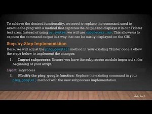 How to Display Command Output in Tkinter GUI Buttons: A Beginner's Guide to Tkinter