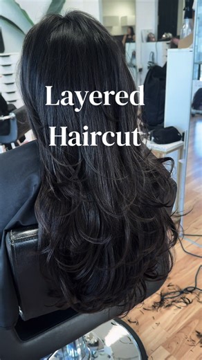 Layered Haircut a Blow Dry Set names better duo I'll wait 👩🏽‍🍳💋 #creatorsearchinsights #layeredhaircut #blowout #haircut #layers @Ally.00
