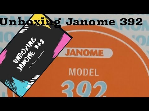 First time in you tube. Janome 392(Epi 1)