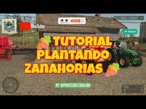 🥕🚜💨#tutorial Plantando #zanahorias 🥕🚜💨#zielonka #farmingsimulator25