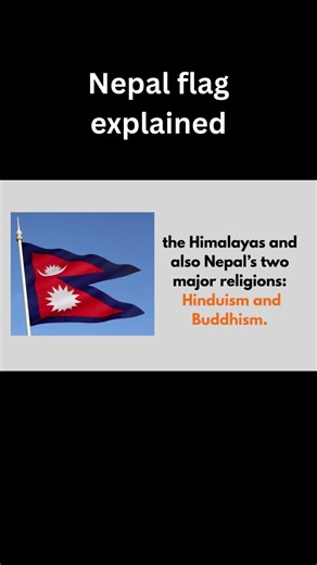 Nepal flag explained #history #facts #nepal