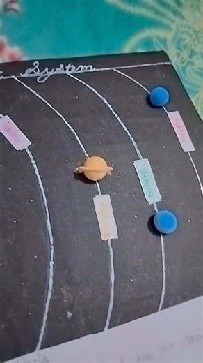 Model of solar system with clay #music #song
