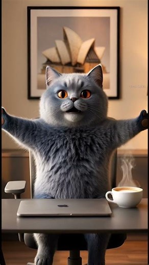 This Animated Cat's Coffee Break is Too Cute | Animal Animation