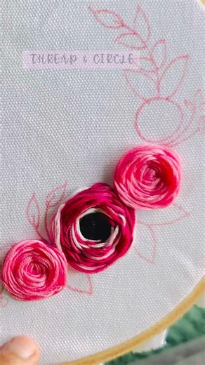 How to Make Cute Woven Rose Flower 🌹🧵 | Beginner Embroidery #shorts #embroidery