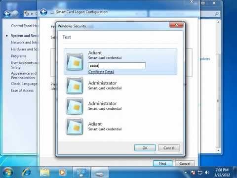 Logon with a smart card on a stand alone computer (EIDAuthenticate Community Edition demo)
