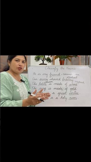 Nouns exercise with explanation