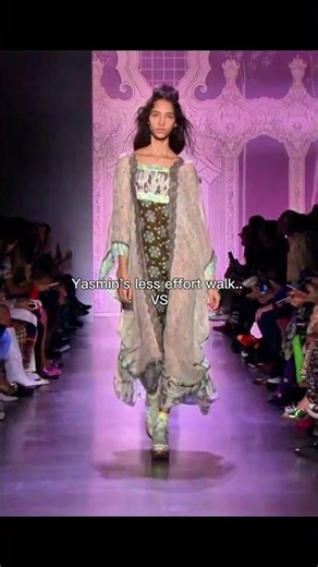 When fashion meets energetic model ✨😮 #yasminwijnaldum #fashion #supermodel #catwalk #edit #shorts