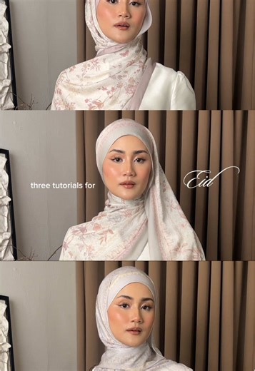 auninadzirah (@auroraauni) - Creative Hijab Tutorial for Eid Celebration