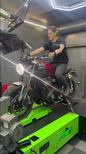 Triumph Speed Twin 1200 ECU mapping dyno sound 👌 #bikelife #motorcycle #speedtwin1200