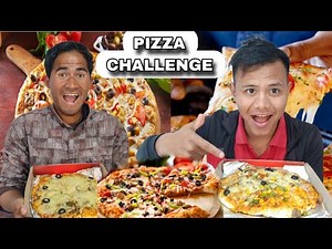 Pizza Challenge Gone Wrong 😀😀 || Eating Challenge Ban vs Skhem || ‪@skhemnam616‬