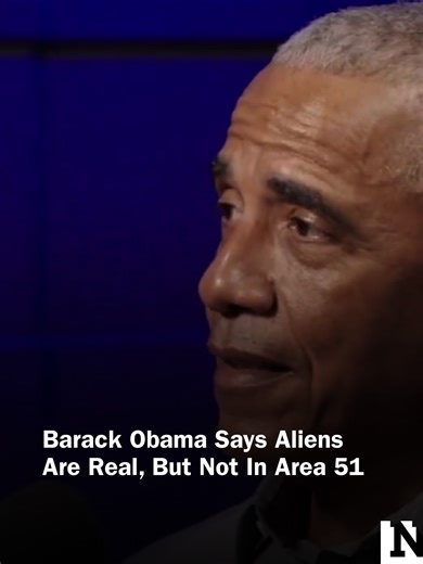 Former President Barack Obama made a striking statement about extraterrestrial life during a wide-ranging interview with journalist Brian Tyler Cohen and said that 'they're real'. #Aliens #Obama #Newsweek