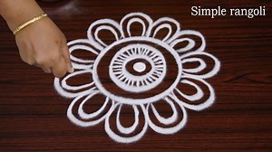 15K views · 445 reactions | 2 Rangoli Design in Single Video | Simple Rangoli | Facebook