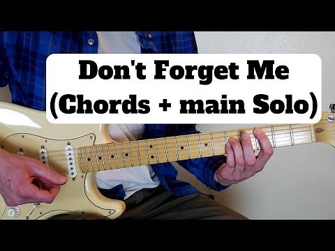 Don't Forget Me- Guitar Lesson (RHCP)