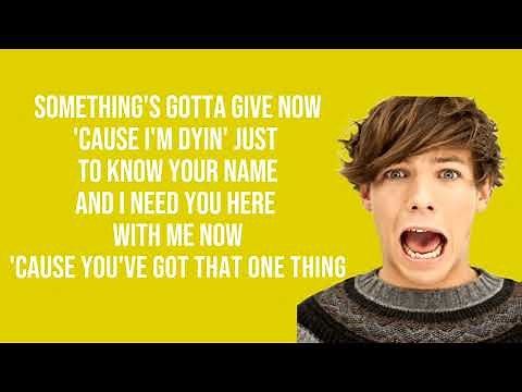 One Thing - One Direction (Lyrics)