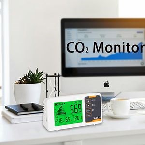 [Hot Item] Dual Beam Ndir Sensor Air Quality Tester Carbon Dioxide Monitor for Hospital, Home