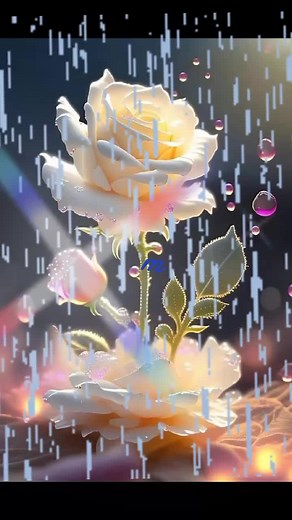 Enchanting Animated Floral Scenes with Sparkling Effects