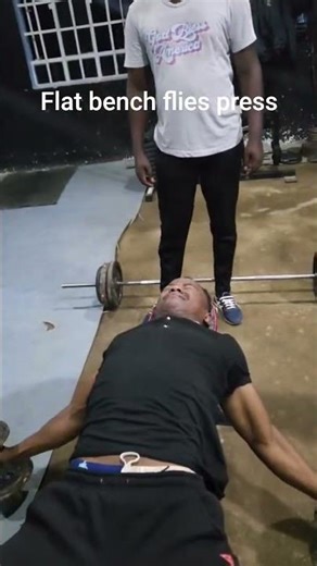 flat bench flies press #fitness #motivation #gym #viral #highlights #sports