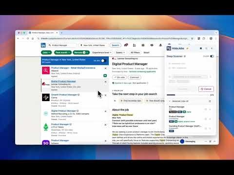 How to Hide Reposted Jobs on LinkedIn Automatically (Deep Scanner)