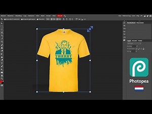 Photopea voor beginners ▸ Afl. #1: Ontwerpen in 1 kleur (stencil art) | Nederlandstalige tutorial