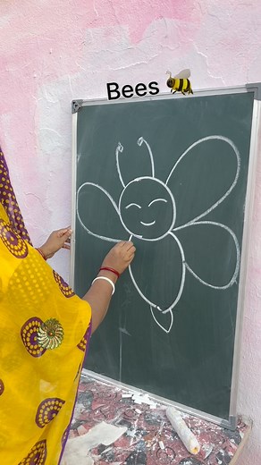 12K views · 31 reactions | Bee  drawing easy trick #art #shortsreels | Punam Art Academy | Facebook