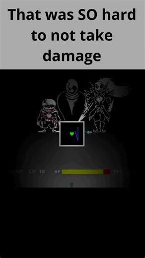 That was SO hard to not take damage #undertale #sans #deltarune