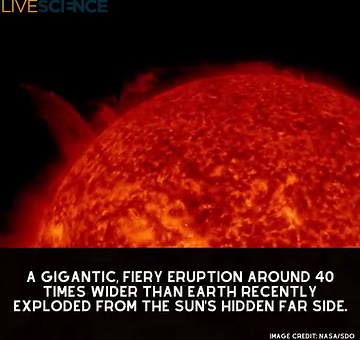 6K views · 62 reactions | A gigantic plasma eruption from the sun's hidden far side recently launched a sizable coronal mass ejection that slammed into Mercury, potentially triggering invisible X-ray auroras around the planet's rocky surface. Read more  https://trib.al/4wOHM06 | LiveScience | Facebook