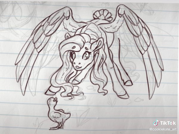 I think it came out a bit wonky, but I challenged myself and I’m proud of that! #speedpaint #speeddrawing #mlp #mylittlepony #mlpfanart #fluttershy #commissionsopen #opencommissions #commission #illustration #drawing #art #artist