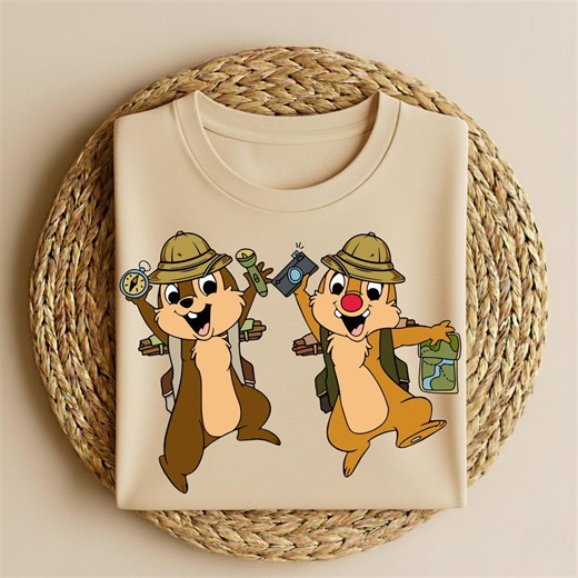 Disney Chip N Dale Safari Shirt, Animal Kingdom Shirt, Disney Safari Shirt, Disney Chip and Dale Trip Tee, Chip and Dal Rescue Rangers Movie - Etsy