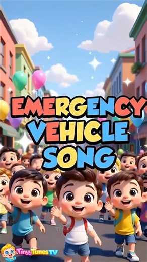 "Emergency Vehicle Song 🚑🚓🚒 Fun Kids Shorts | Tinyy Tunes TV"
