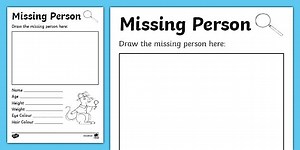 Missing Person Poster Template