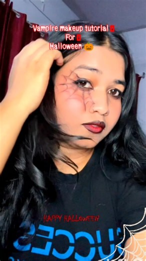 🎀𝓚𝓱𝓾𝓼𝓱𝓲 𝓢𝓪𝓻𝔀𝓪𝓷🎀 on Instagram: "Vampire makeup tutorial...... For halloween 🎃 #halloween2025 #halloween2025🧟‍♀️☠️👻🕸️🕷️🦇🎃 #halloweencostume #halloweenmakeup #makeupartist #makeupartist #makeuptutorial #makeuplover #makeup #tutorial"