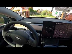 How to Turn Front Collision Warning System On or Off in Autopilot in Tesla Model Y ( 2020 - now )