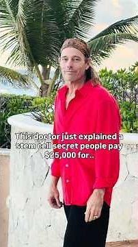 This doctor just explained a stem cell secret people pay $25,000 for.. #shorts