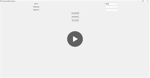 #python #bmicalculator #gui #datavisualization #healthtech #projectshowcase #internshipproject #oasisinfobyte #techinnovation #pythonproject | Bongoni Manaswitha
