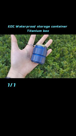 EDC Waterproof storage container Titanium box