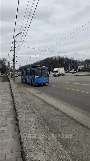 Троллейбус кольцо А (Исторический музей - пр. Александра Поля) модель: ЮМЗ Т1 борт. номер: 2078