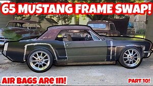 Casey’s Customs 1965 Mustang Chassis Swap: Chopping Up The Fenders To Fit The New Wheels, Air Ride, And More! - BangShift.com