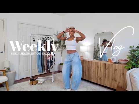 WEEKLY VLOG EP. 13 | SHEIN Jeans Try-on haul