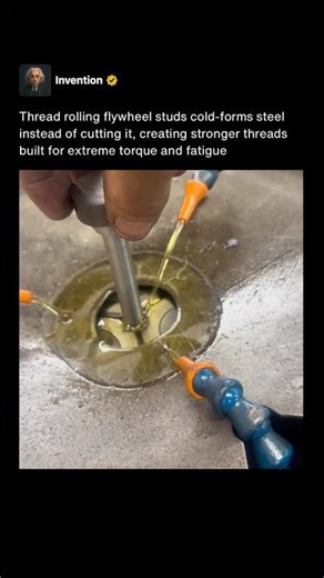 This Machine Creates Threads Without Cutting Metal 🔩 #shorts